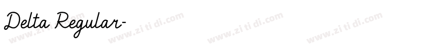 Delta Regular字体转换